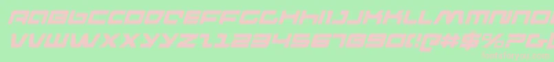 Pulseriflei Font – Pink Fonts on Green Background