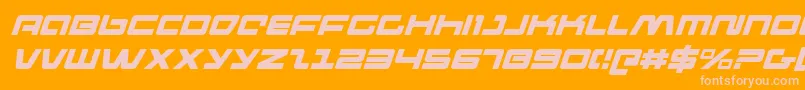 Pulseriflei Font – Pink Fonts on Orange Background