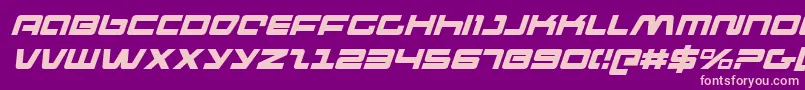 Pulseriflei Font – Pink Fonts on Purple Background