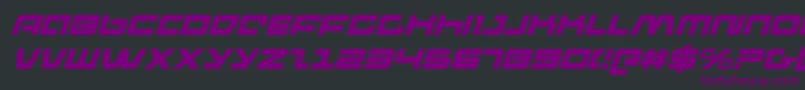 Pulseriflei Font – Purple Fonts on Black Background
