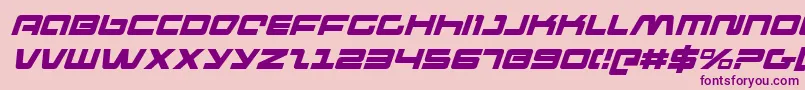 Pulseriflei Font – Purple Fonts on Pink Background