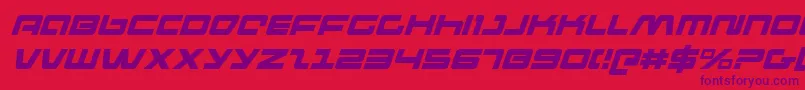 Pulseriflei Font – Purple Fonts on Red Background