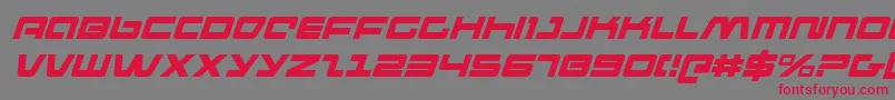 Шрифт Pulseriflei – красные шрифты на сером фоне