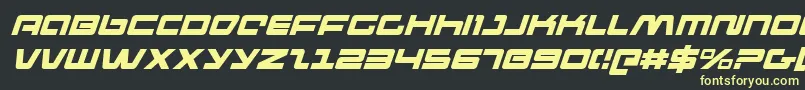Pulseriflei Font – Yellow Fonts on Black Background
