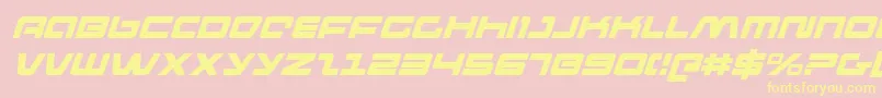 Pulseriflei Font – Yellow Fonts on Pink Background