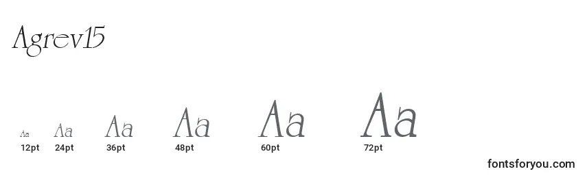 sizes of agrev15 font, agrev15 sizes