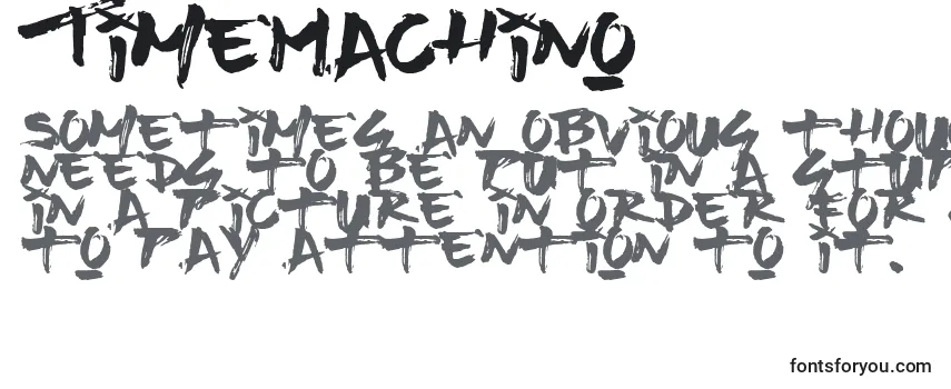 TimeMachino Font