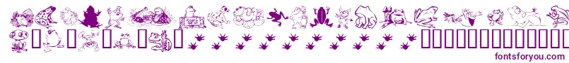 KrFrogsForJennifer Font – Purple Fonts