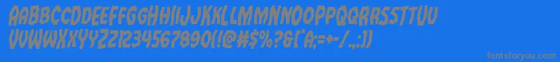 Vampirebridecondital Font – Gray Fonts on Blue Background