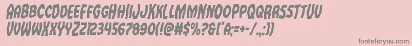 Vampirebridecondital Font – Gray Fonts on Pink Background