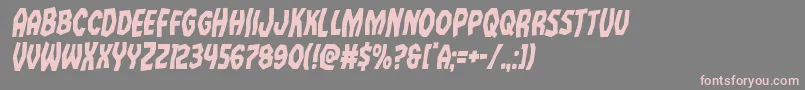 Vampirebridecondital Font – Pink Fonts on Gray Background