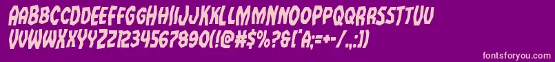 Vampirebridecondital Font – Pink Fonts on Purple Background