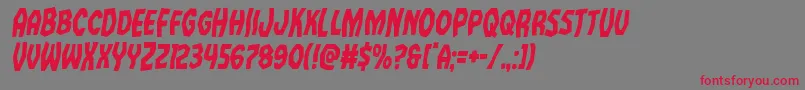 Vampirebridecondital Font – Red Fonts on Gray Background