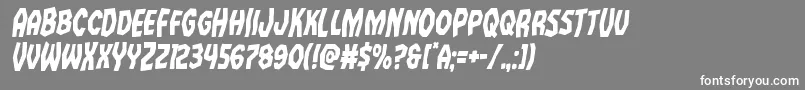 Vampirebridecondital Font – White Fonts on Gray Background