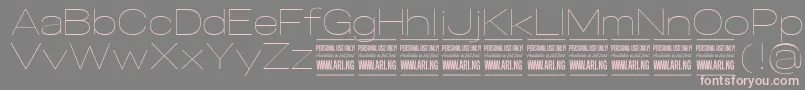 SpecifypersonalExpthin Font – Pink Fonts on Gray Background