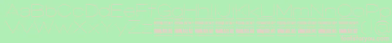 SpecifypersonalExpthin Font – Pink Fonts on Green Background