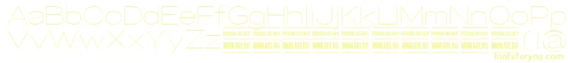 SpecifypersonalExpthin Font – Yellow Fonts