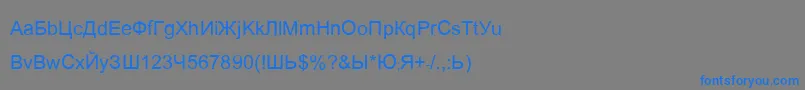Ariaq Font – Blue Fonts on Gray Background