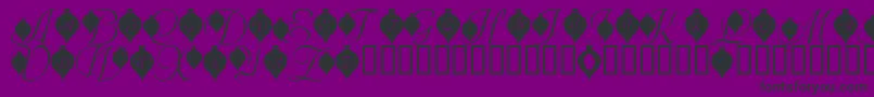 LmsDeckTheFont Font – Black Fonts on Purple Background