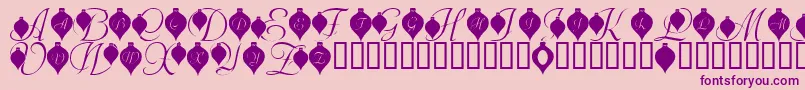 LmsDeckTheFont Font – Purple Fonts on Pink Background