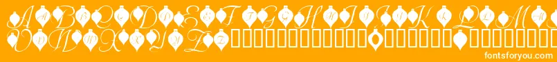 LmsDeckTheFont Font – White Fonts on Orange Background
