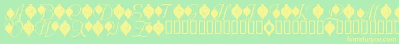 LmsDeckTheFont Font – Yellow Fonts on Green Background
