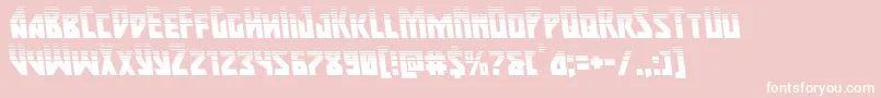 Majorforcehalfleft Font – White Fonts on Pink Background