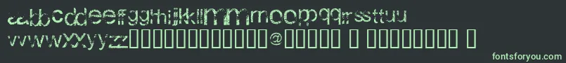 Шрифт WackyArial – зелёные шрифты на чёрном фоне
