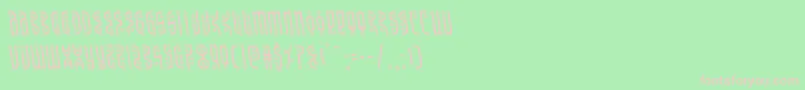 Undergroundroseleft Font – Pink Fonts on Green Background