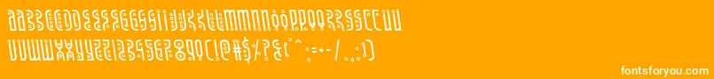 Undergroundroseleft Font – White Fonts on Orange Background