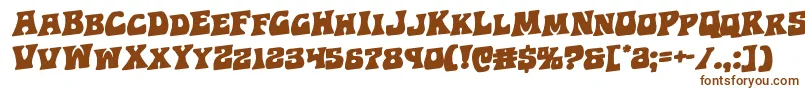 Hippocketrotal-Schriftart – Braune Schriften