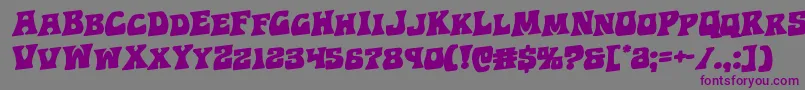 Hippocketrotal Font – Purple Fonts on Gray Background