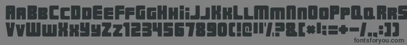 UrbanConstructedRegular Font – Black Fonts on Gray Background