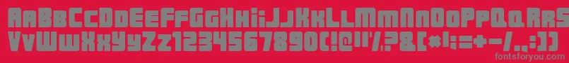 UrbanConstructedRegular Font – Gray Fonts on Red Background