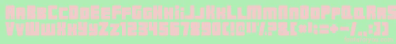 UrbanConstructedRegular Font – Pink Fonts on Green Background