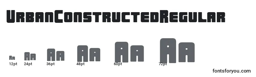 UrbanConstructedRegular Font Sizes