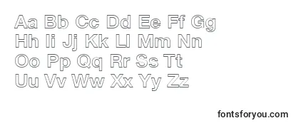 Обзор шрифта HelveticaLt75BoldOutline