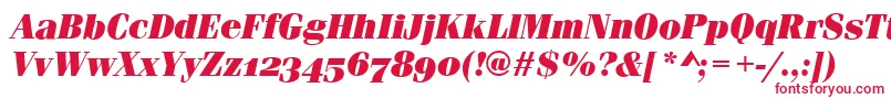 fuente FerraraOsfUltraItalic – Fuentes Rojas Sobre Fondo Blanco