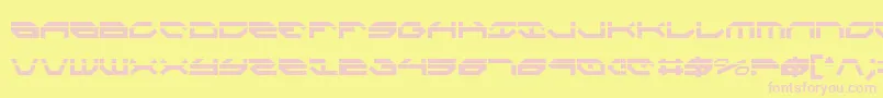 Taskforcelc Font – Pink Fonts on Yellow Background