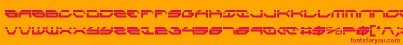 Taskforcelc Font – Red Fonts on Orange Background