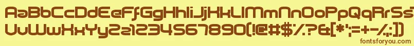 PicklePushing Font – Brown Fonts on Yellow Background