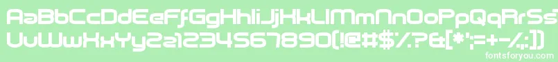 PicklePushing Font – White Fonts on Green Background