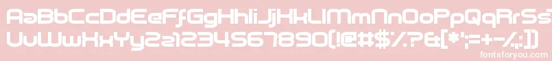 PicklePushing Font – White Fonts on Pink Background