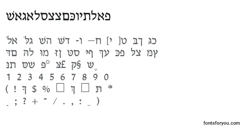Schriftart CabalosskRegular – Alphabet, Zahlen, spezielle Symbole