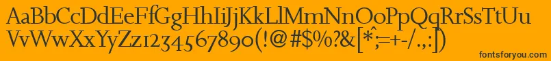 JosephlightdbNormal Font – Black Fonts on Orange Background