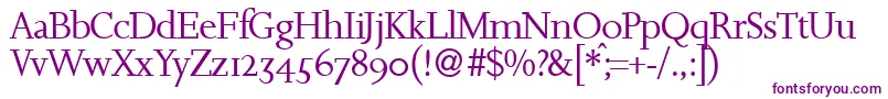 JosephlightdbNormal Font – Purple Fonts on White Background