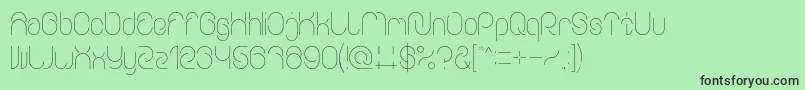 Everything Font – Black Fonts on Green Background