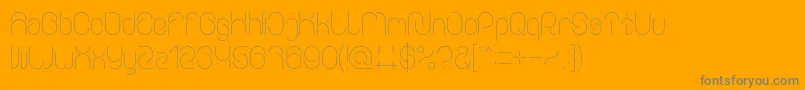 Everything-Schriftart – Graue Schriften auf orangefarbenem Hintergrund