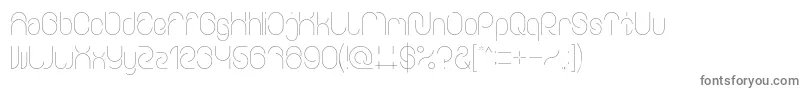 Everything-fontti – harmaat kirjasimet valkoisella taustalla