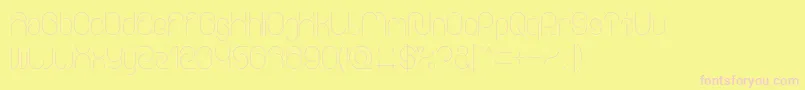 Everything Font – Pink Fonts on Yellow Background